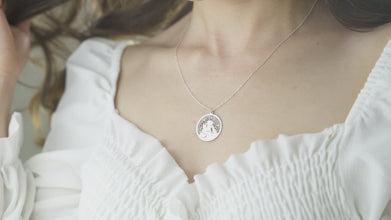 Sterling silver necklace for readers, teachers, and lovers of classic literature.