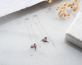 Hummingbird earrings in gift box Ð perfect for special occasions