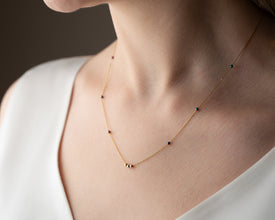 Boho-chic hematite necklace for spiritual seekers