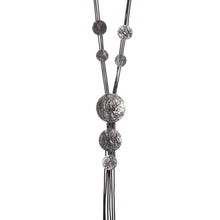 Vintage Silver Plated Geometric Pendant Necklace with Tassel Design for Women