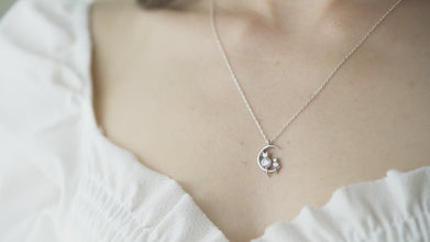 Cat Sitting On Moon Necklace ¥ Kitten Choker Necklace ¥ Cat Necklace