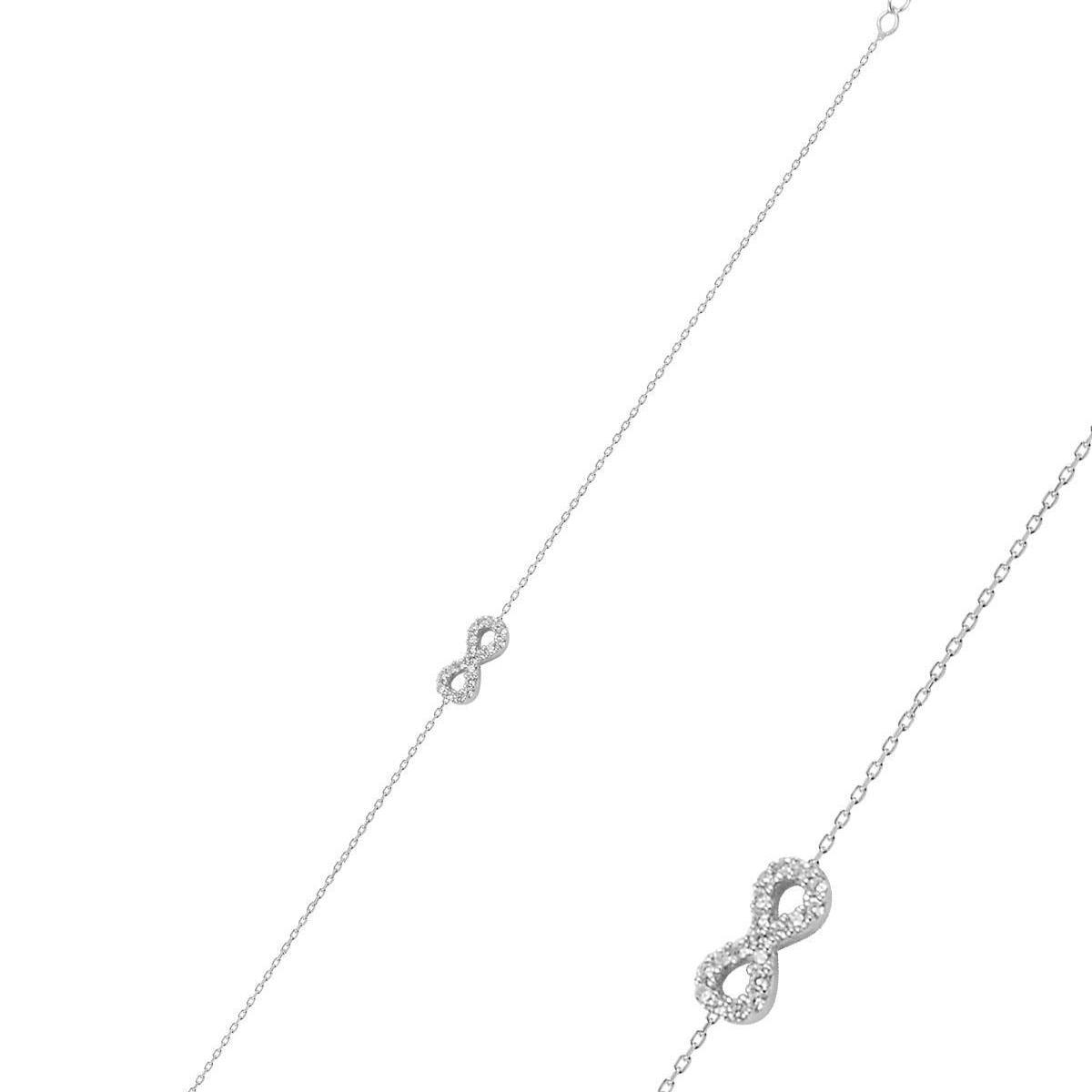Infinity Sign Zircon BraceletDiamond • Infinity Sign Silver Bracelet - Trending Silver Gifts