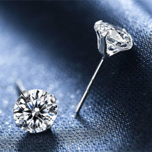 4 Pairs Solitaire Stud Earrings ¥ Solitaire Diamond Stud Earrings - Trending Silver Gifts