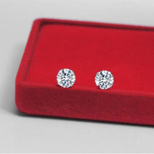 4 Pairs Solitaire Stud Earrings ¥ Solitaire Diamond Stud Earrings - Trending Silver Gifts