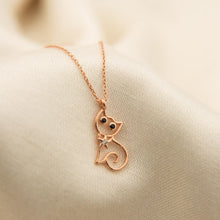 Tiny Cat Pendant Necklace ¥ Cat Lover Gifts ¥ Gift For Cat Lover - Trending Silver Gifts