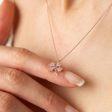 Clover Diamond Necklace ¥ Four Leaf Clover Necklace ¥ Luck Necklace - Trending Silver Gifts