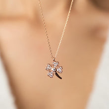 Clover Diamond Necklace ¥ Four Leaf Clover Necklace ¥ Luck Necklace - Trending Silver Gifts