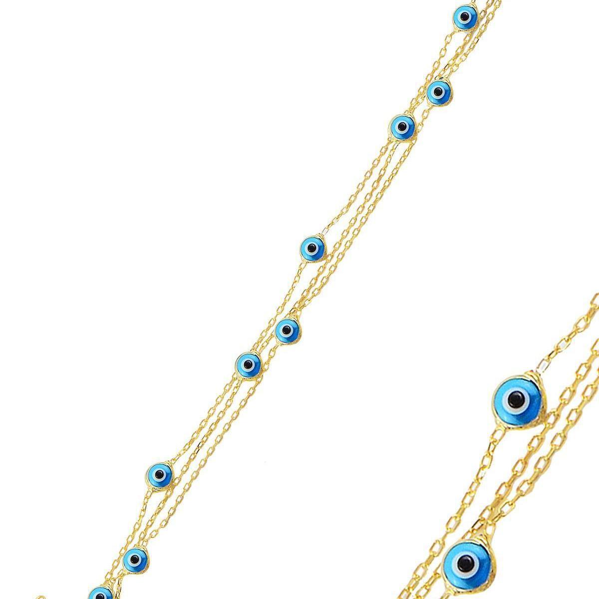 Blue Evil Eye Bracelet • Protection Bracelet From Evil • Gift For Her - Trending Silver Gifts