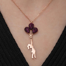 Girl with Baloon Mother's Day Necklace - Trending Silver Gifts