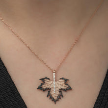 Rose Maple Leaf Necklace ¥ Autumn Leaf Necklace ¥ Maple Leaf Necklace