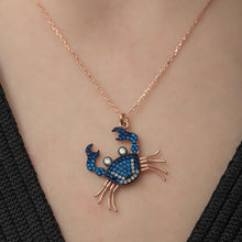 Cancer Crab Necklace ¥ Sterling Silver Crab Necklace ¥ Cancer Necklace - Trending Silver Gifts
