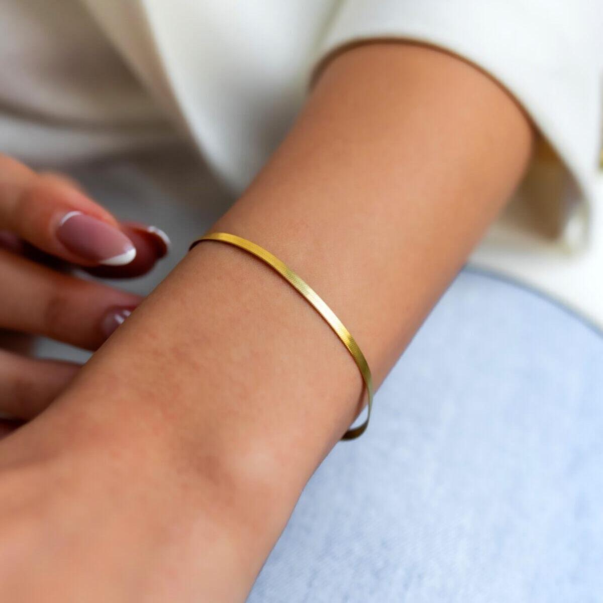 Italian Snake Chain Bracelet • Bridesmaid Gift For Wedding Day - Trending Silver Gifts