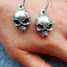Silver Skull Earrings ¥ Skull Earrings Dangle ¥ Skull Earrings Hoops - Trending Silver Gifts