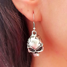 Silver Skull Earrings ¥ Skull Earrings Dangle ¥ Skull Earrings Hoops - Trending Silver Gifts