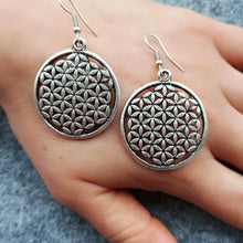 Flower Of Life Earrings ¥ Sterling Silver Handmade Earrings - Trending Silver Gifts