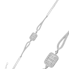 Diamond Baguette Bracelet ¥ Baguette And Round Diamond Tennis Bracelet - Trending Silver Gifts