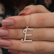 E Initial Necklace Gold ¥ E Letter Necklace Diamond ¥ Gift For Her - Trending Silver Gifts