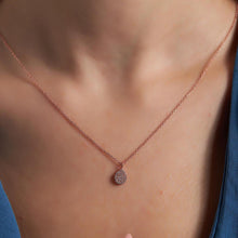 Rose Gold Cz Necklace ¥ Cz Pendant Necklace ¥ Cz Stone Necklace - Trending Silver Gifts