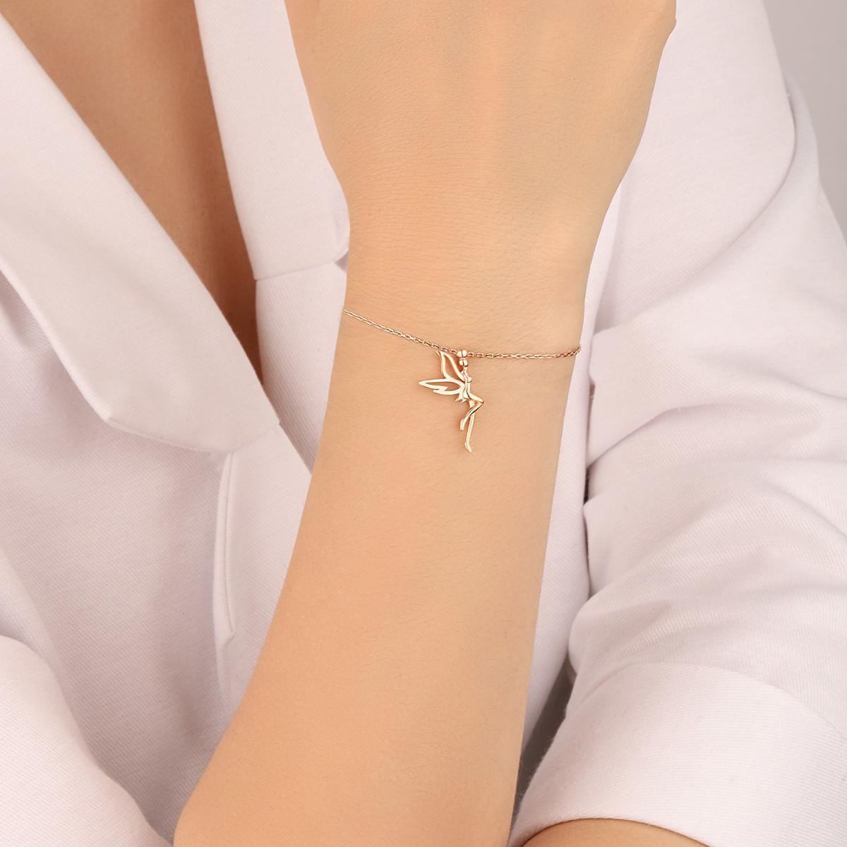 Fairy Godmother Bracelet • Tinkerbell Bracelet Charm • Gift For Her - Trending Silver Gifts