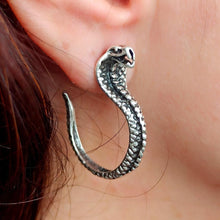 Silver Cobra Earrings ¥ Snake Stud Earrings ¥ Snake Earrings Studs - Trending Silver Gifts