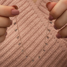 Satellite Chain Teardrop Zultanite Necklace¥ Tiny Teardrop Birthstone - Trending Silver Gifts