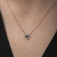 Mystic Topaz Diamond Heart Necklace ¥ November Birthstone Necklace - Trending Silver Gifts