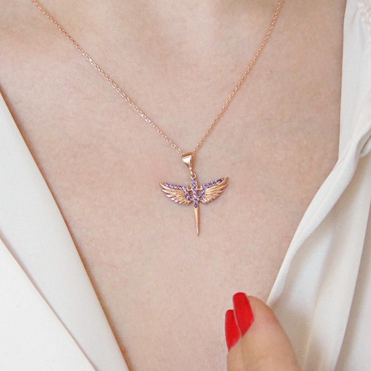 Saint Of Protection Necklace ¥ Guardian Angel Necklace ¥ Gift For Mom - Trending Silver Gifts