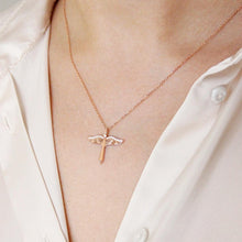 Guardian Angel Rose Necklace ¥ Archangel Michael Necklace - Trending Silver Gifts