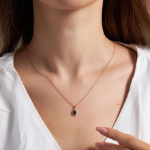 Teardrop Emerald Necklace ¥ Emerald May Birthstone Necklace - Trending Silver Gifts
