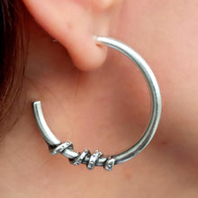 Snake Huggie Earrings ¥ Sterling Silver Snake Earrings ¥ G?ft For Her - Trending Silver Gifts