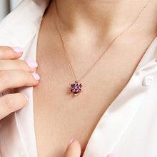 Diamond Lotus Necklace ¥ Birthday Gift For Yoga Lovers ¥ Yoga Necklace - Trending Silver Gifts