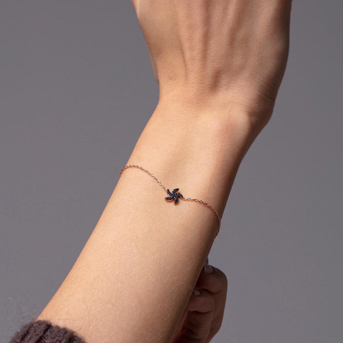 Starfish Bracelet Rose Gold • Christmas Gift For Wife • Gift for Her - Trending Silver Gifts