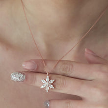 White Lotus Flower Necklace ¥ Lotus Diamond Necklace ¥ Yoga Gift - Trending Silver Gifts