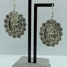 Sterling Silver Handmade Medallion Earrings ¥ Unique Handmade Earrings - Trending Silver Gifts