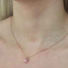 Pink Tourmaline Cage Necklace ¥ Pink Tourmaline Birthstone Necklace - Trending Silver Gifts