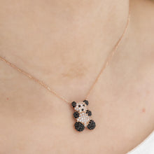 Panda Necklace Silver ¥ Diamond Panda Necklace ¥ Panda Bear Necklace - Trending Silver Gifts