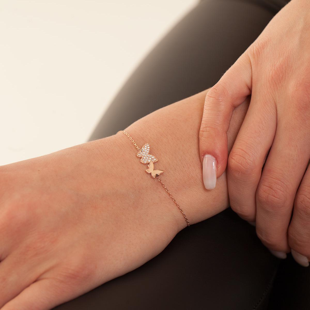 Butterfly Bracelet • 925 Sterling Silver Little Butterfly Bracelet - Trending Silver Gifts