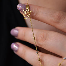 Satellite Chain Hamsa Necklace Gold ¥ Protection Charm Necklace - Trending Silver Gifts