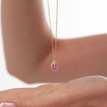 Handmade Gold Amethyst Pendant ¥ Sterling Silver Handmade Necklace - Trending Silver Gifts