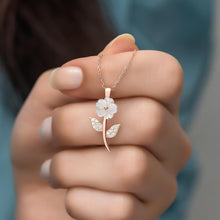 Gold Magnolia Necklace ¥ Magnolia Flower Necklace, Gift For Girlfriend - Trending Silver Gifts