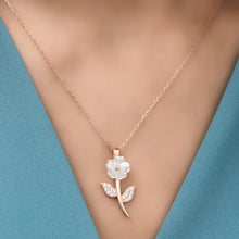 Gold Magnolia Necklace ¥ Magnolia Flower Necklace, Gift For Girlfriend - Trending Silver Gifts