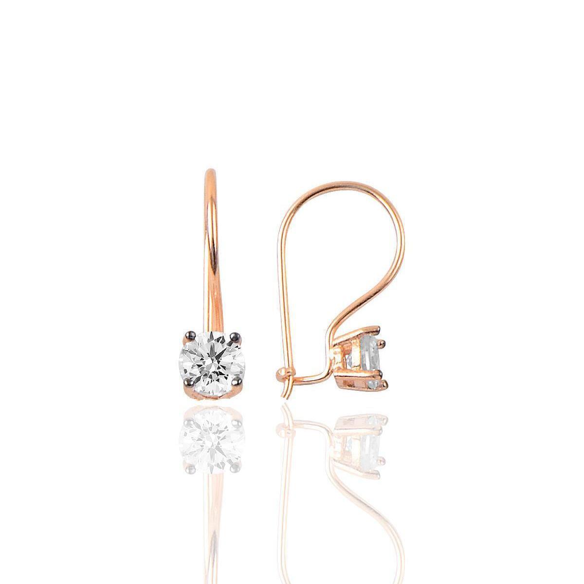 Diamond Ear Jacket Earrings ¥ Bridesmaid Gifts For Wedding Day - Trending Silver Gifts