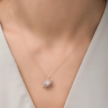 Tourmaline Lotus Necklace ¥ Lotus Flower Necklace ¥ Gift for Yoga Love - Trending Silver Gifts