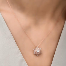 Tourmaline Lotus Necklace ¥ Lotus Flower Necklace ¥ Gift for Yoga Love - Trending Silver Gifts