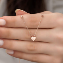 Satellite Chain Heart Necklace ¥ Heartbeat Satellite Chain Necklace - Trending Silver Gifts
