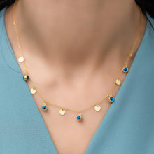 Evil Eye Satellite Chain Necklace Gold ¥ Real Evil Eye Necklace - Trending Silver Gifts