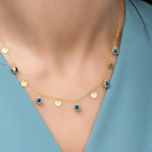 Evil Eye Satellite Chain Necklace Gold ¥ Real Evil Eye Necklace - Trending Silver Gifts