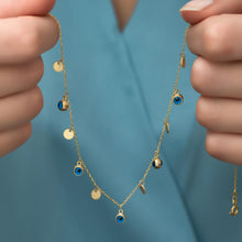 Evil Eye Satellite Chain Necklace Gold ¥ Real Evil Eye Necklace - Trending Silver Gifts