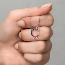 Owl Diamond Necklace ¥ Owl Pendant Necklace ¥ Silver Owl Necklace - Trending Silver Gifts