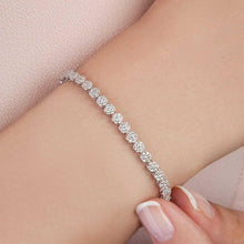 Diamond Chain Daisy Bracelet ¥ Bridesmaid Gift For Wedding Day - Trending Silver Gifts